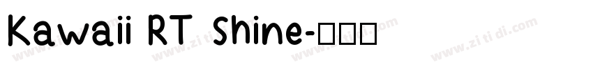 Kawaii RT Shine字体转换